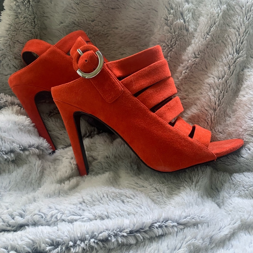 Kendall and Kiley Sling Back Open Toed Pumps